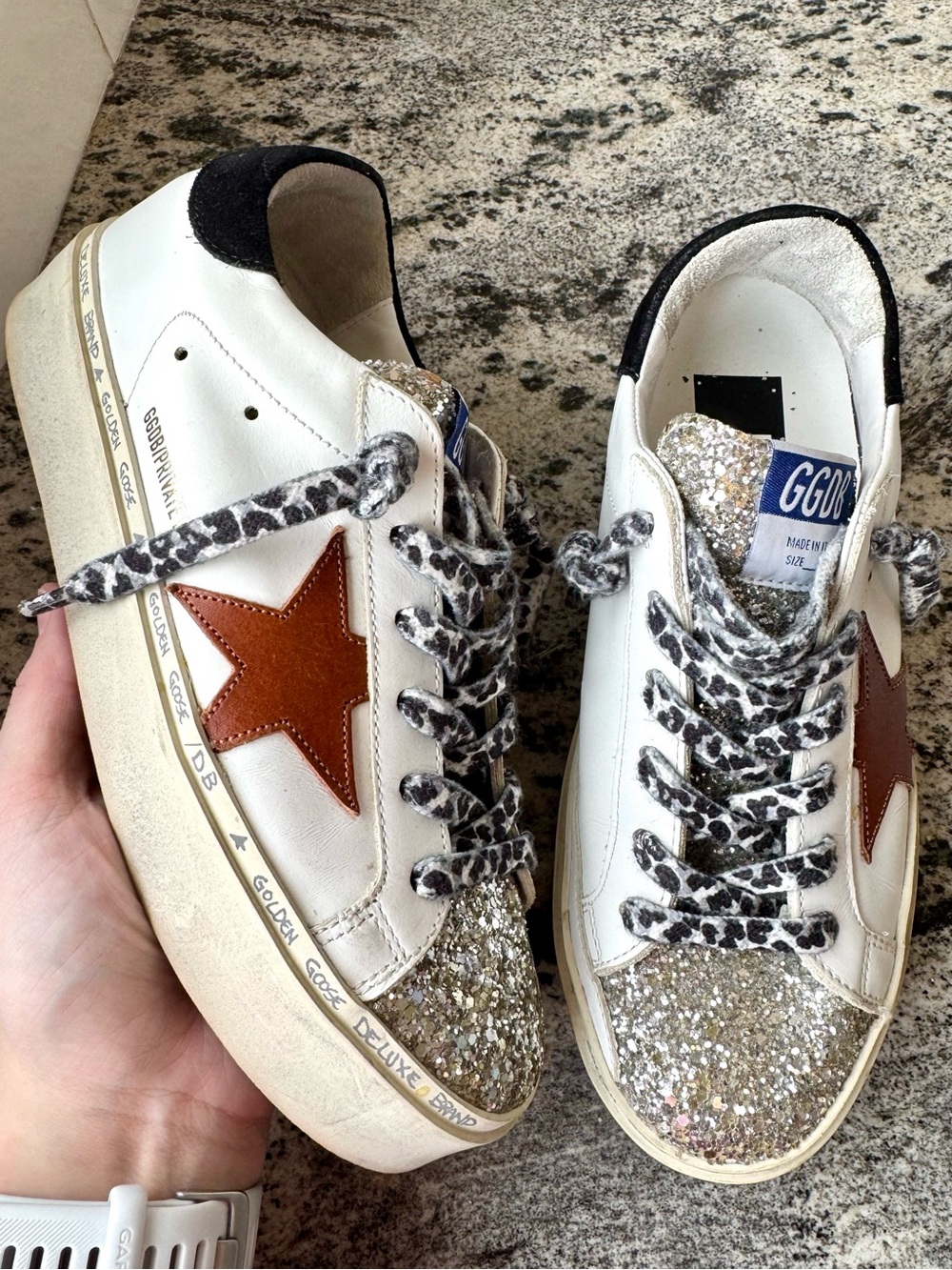 AMAZING Golden Goose Hi Star Private Edition 278/319. EUC. Size 36.